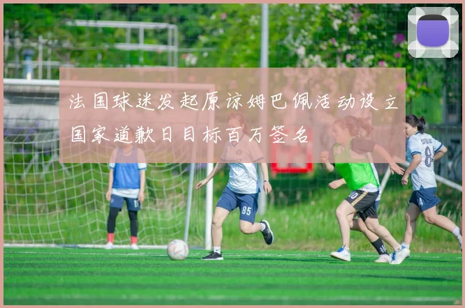法国球迷发起原谅姆巴佩活动设立国家道歉日目标百万签名